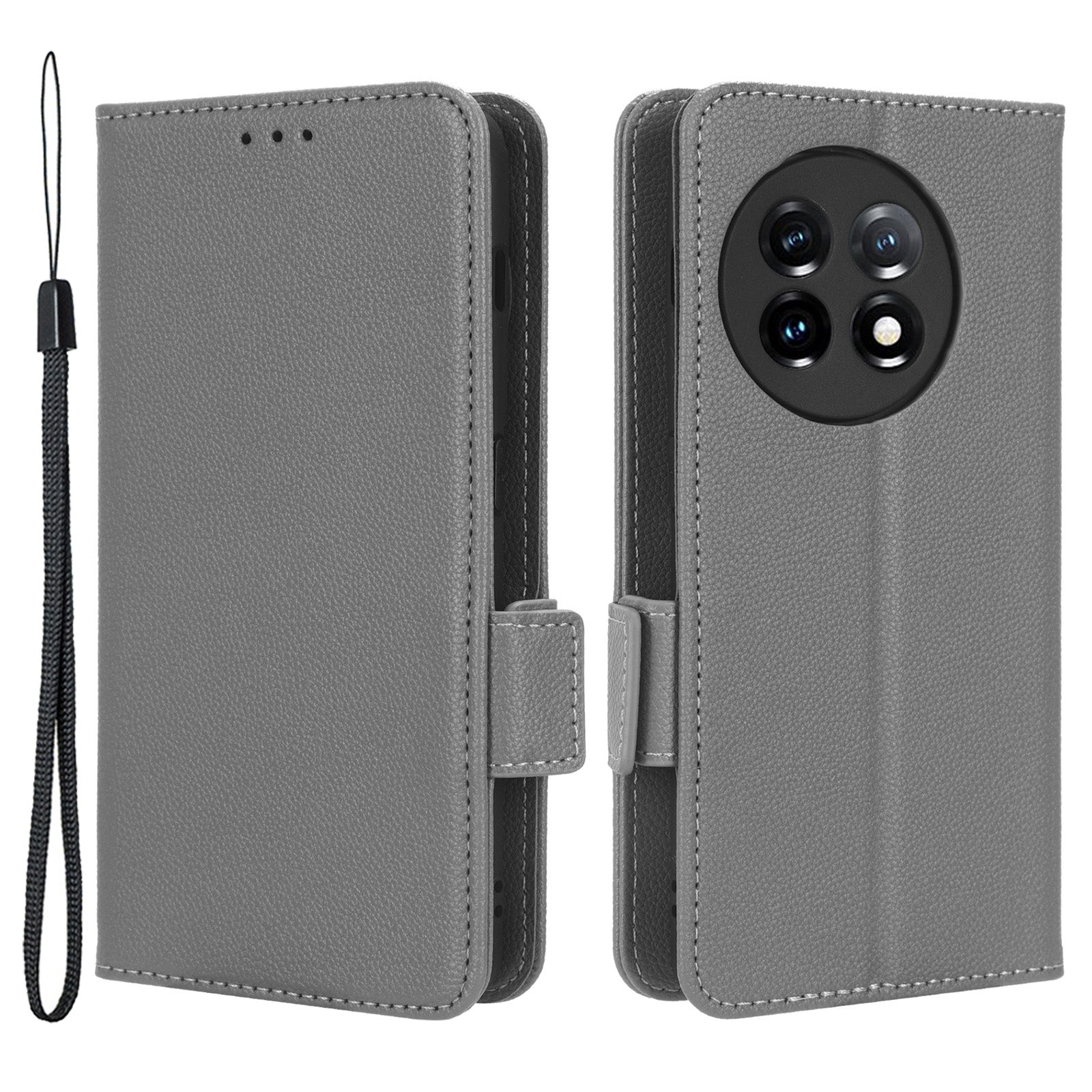 Anti-drop Phone Cover For OnePlus 11 5G Wallet Stand Litchi Texture PU Leather Protective Phone Case Anti-drop Phone Cover For OnePlus 11 5G Wallet Stand Litchi Texture PU Leather Protective Phone Case